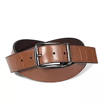 COACH 可翻轉雙面皮革皮帶-焦糖色