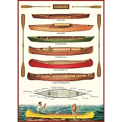 美國 Cavallini & Co. wrap 包裝紙/海報 獨木舟