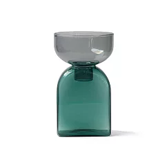 Amabro 雙層花瓶 綠/灰 方瓶