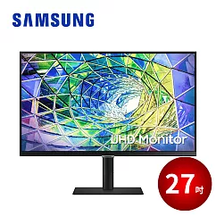 限時優惠 SAMSUNG 27吋 S8 UHD 高解析度平面顯示器 S27A800UJC 黑