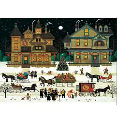 【台製拼圖】HM520─112 夜光─冬─聖誕氣氛 (520片)