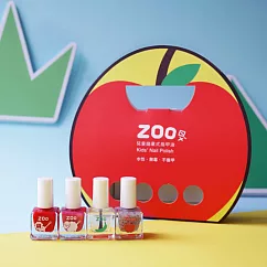 【ZOO ㄖㄨˋ】拋棄式兒童指甲油|閃亮亮水果禮盒 | 害羞小蘋果 #指甲油化妝組 #繽紛馬卡龍色系
