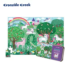 【美國Crocodile Creek】鐵盒童趣拼圖─彩虹小馬─50片