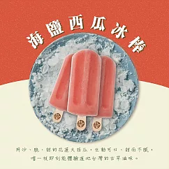 【春一枝】天然水果手作冰棒─海鹽西瓜口味(6入組)