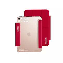 Skinarma日本潮牌 iPad Air 5/4 10.9吋 Taihi Sora 抗菌磁吸多功能平板保護套 紅色
