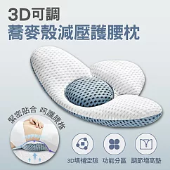 3D可調蕎麥殼減壓護腰枕