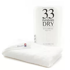【3.3 DRY】今治速乾窄版浴巾 | 潔淨白