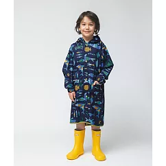 日本Wpc. 空氣感兒童雨衣/防水外套 附收納袋(95─120cm)M 湛藍世界