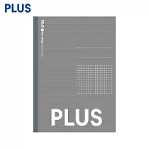 PLUS B5 筆記本 方格 灰