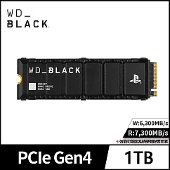 WD BLACK 黑標 SN850P 1TB M.2 NVMe PCIe SSD固態硬碟 OFFICIALLY LICENSED FOR PS5 公司貨