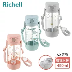 【Richell 利其爾】AX系列 幻夢 450ml 吸管水杯 ─ 三款任選 星空