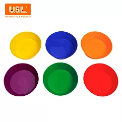 【USL遊思樂教具】圓形分類盤(6色，6PCS) 益智教具 T1011A01