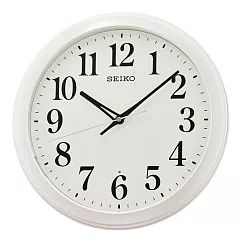 SEIKO 精工 滑動式 典雅高貴靜音掛鐘時鐘─QXA776K QXA776W(靜音掛鐘時鐘) 白色