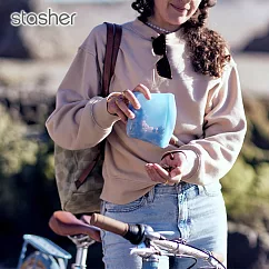 美國Stasher 白金矽膠密封袋─碗形藍(XS)