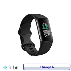 Fitbit Charge 6 進階運動健康智慧手環 心率追蹤 黑色