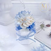 【Floral M】克里斯蒂娜永生香氛擴香花 凱莉藍