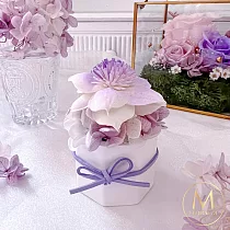 【Floral M】Santa Monica加州落日永生香氛擴香花 夕陽紫