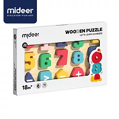《MiDeer》── 木質積木拼圖─數字運算 ☆