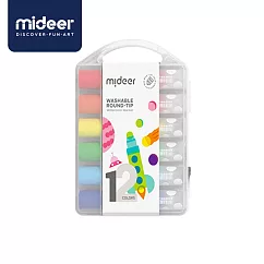《MiDeer》── 幼兒圓頭可洗彩色筆(12色) ☆