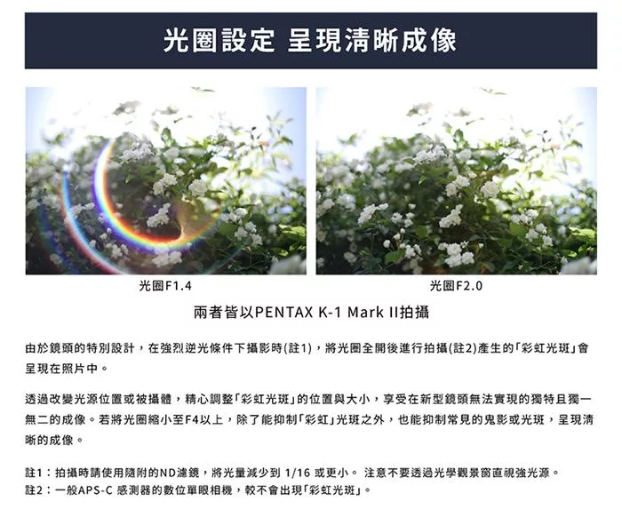 Pentax賓得士 SMC FA 50mm F/1.4 - 詳情3