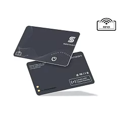 Seinxon 超薄卡型錢包定位器 相似AirTag 兼容Apple、Android雙系統─大卡 石墨灰