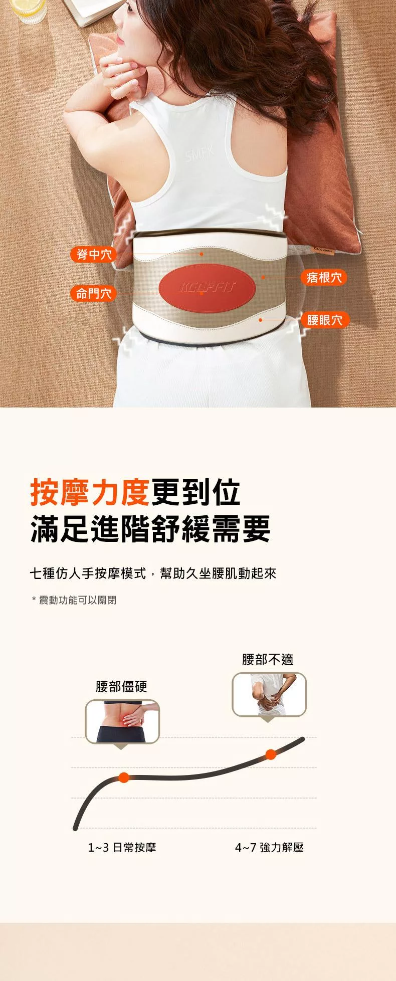 KEEPFIT 腰部按摩器 - 詳情3