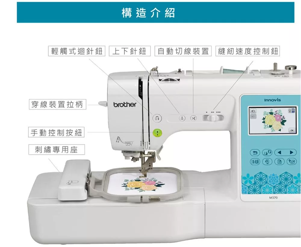 Brother兄弟 M-370 - 詳情1