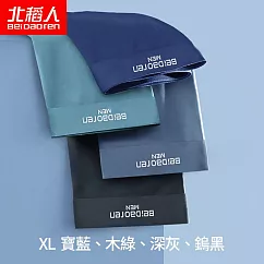 CS22 北稻人男士夏季冰絲平角內褲 (XL/3XL/5XL) -4入裝 XL 寶藍/木綠/深灰/鎢黑