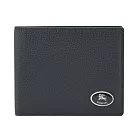 BURBERRY Cotswolds 6卡小牛皮對開短夾 黑色