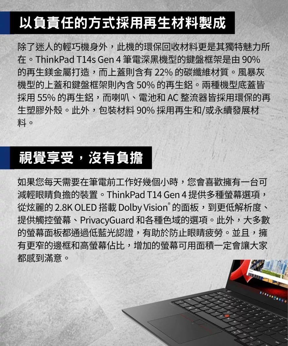 Lenovo聯想 ThinkPad T14s G4 - 詳情2