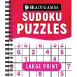 Brain Games ─ Large Print Sudoku Puzzles (Swoosh)