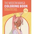 The Modern Manga Coloring Book： Pop Manga and Anime─Inspired Coloring Book for Teens and Adults