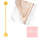 葡萄牙精品 CINCO 925純銀鑲24K金飾品