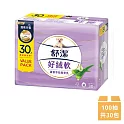 【Kleenex 舒潔】好絨軟蘆薈萃取抽取衛生紙 100抽x30包/串