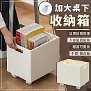 【EZlife】桌下可移動書架 帶輪