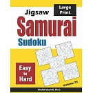 Jigsaw Samurai Sudoku: 500 Easy to Hard Jigsaw Sudoku Puzzles Overlapping into 100 Samurai Style
