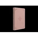 ESV Large Print Value Thinline Bible (Trutone, Blush Rose, Fleur-De-Lis Design)
