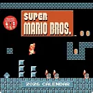 Super Mario Bros. 8-Bit Retro 2026 Wall Calendar with Bonus Die-Cut Notecards