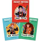 哈利波特魔法口袋書：哈利+榮恩+妙麗系列套書三冊【全彩插圖珍藏】（英國版）