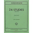 安德森：24首長笛練習曲 長笛獨奏樂譜