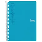 KOKUYO Campus 超薄360度活頁夾筆記本(26孔)(可收納60張)-B5藍綠