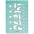 【VANCO】手帳專用繪圖尺 ‧貓咪