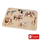 【德國 classic world 客來喜經典木玩】木製手抓板- 野生動物《3744》