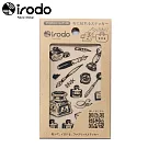Irodo繽紛布貼免熨斗布用轉印貼紙-小 (墨水 黑)