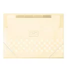 KOKUYO Pastel Cookie NOViTA-R薄型風琴夾7層A4- 黃