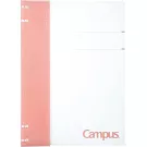 KOKUYO Campus 2x2薄型4孔活頁夾 A4-粉紅
