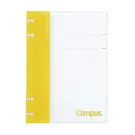 KOKUYO Campus 2x2薄型4孔活頁夾 A5-黃