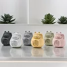 【泥研製所】胖胖招福貓(大)8cm 炭錢黑