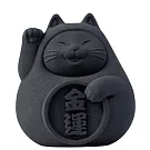 【泥研製所】胖胖金運招財貓(大)8cm 炭錢黑 炭錢黑
