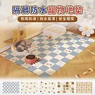 【EZlife】PVC防水寵物地墊(60x40cm) 玫瑰小熊